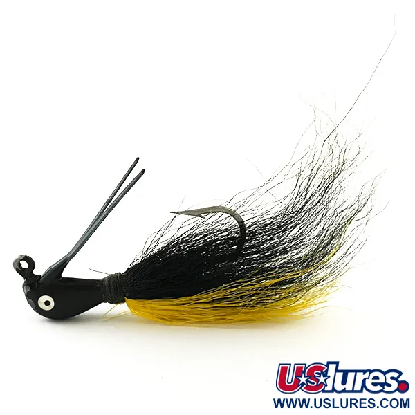 Northland Sting'r Bucktail Jig, Juoda/Geltona, 12g, Kilpa stingeriui, #6290