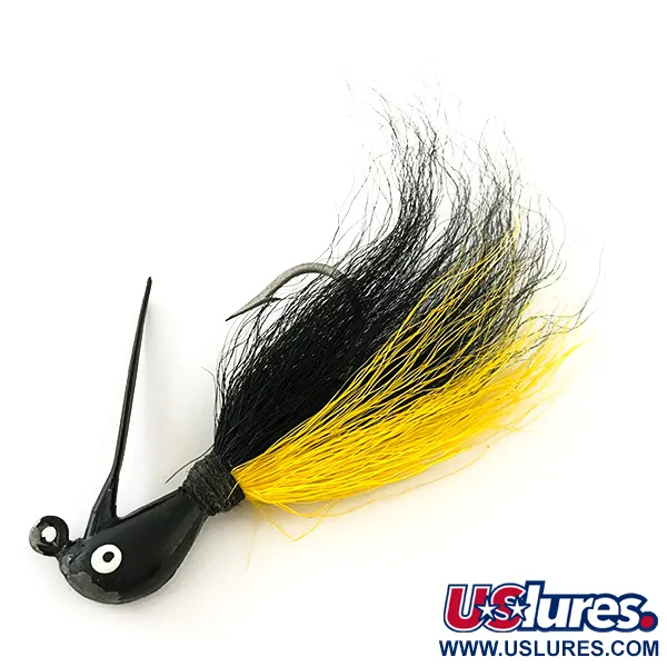 Northland Sting'r Bucktail Jig, Juoda/Geltona, 12g, Kilpa stingeriui, #6290