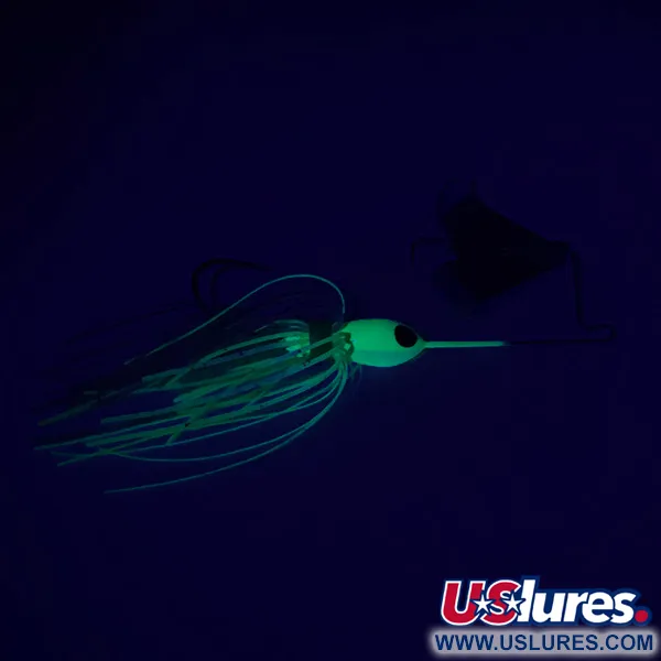 Strike King Mini Pro-Buzz Buzzbait, Nikelis/Fluo Žalia, 10g, Glow, #6302