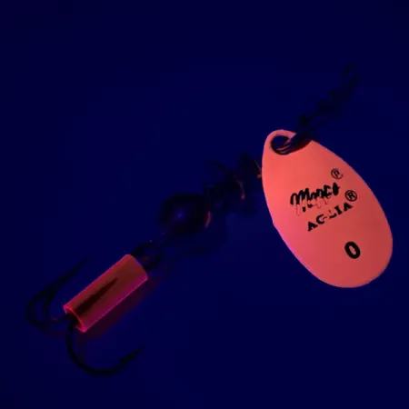 Mepps Aglia 0 Sukrė, Fluorescent Orange, 2,5g, UV efektas, #6330