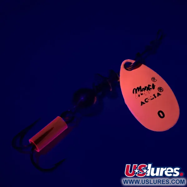 Mepps Aglia 0 Sukrė, Fluorescent Orange, 2,5g, UV efektas, #6330