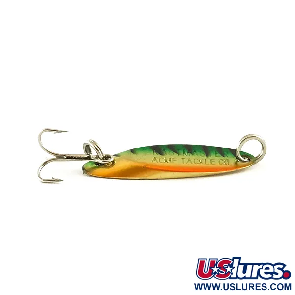 Acme Kastmaster Blizgė, Fire Tiger, 3.5g, Žalvarinė Apačia, #6343