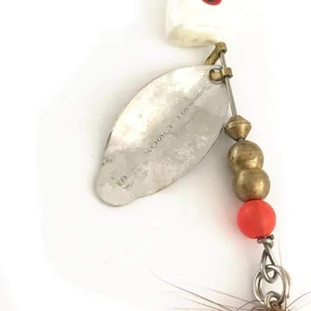 Mepps Lusox 1 Sukrė, Nikelis / Raudona, 10g, Galvutė, #6403