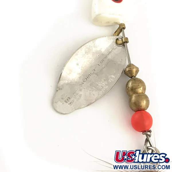 Mepps Lusox 1 Sukrė, Nikelis / Raudona, 10g, Galvutė, #6403