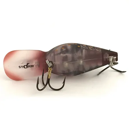 Storm Wiggle Wart Phantom Vobleris, Tamsiai raudona, 11g, Giluminis, #6416