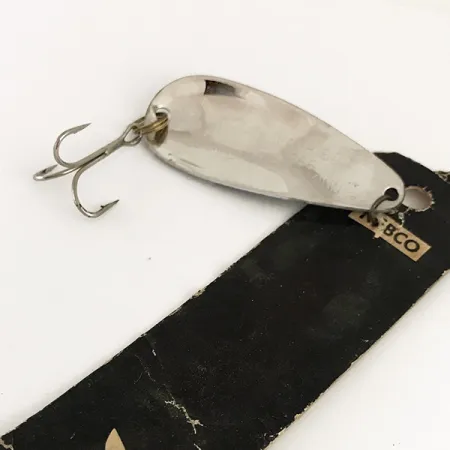 Nebco FlashBait 266 Blizgė, Balta, Juoda, Nikelis, 10g, Vintage, #6421