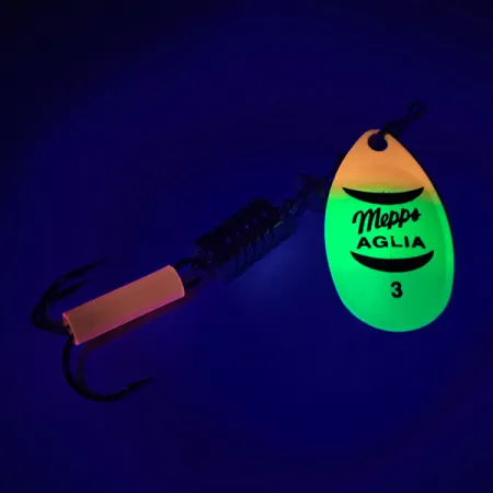 Mepps Aglia 3 Fluo UV Sukrė, Fluo Tiger, 7g, UV efektas, #6456