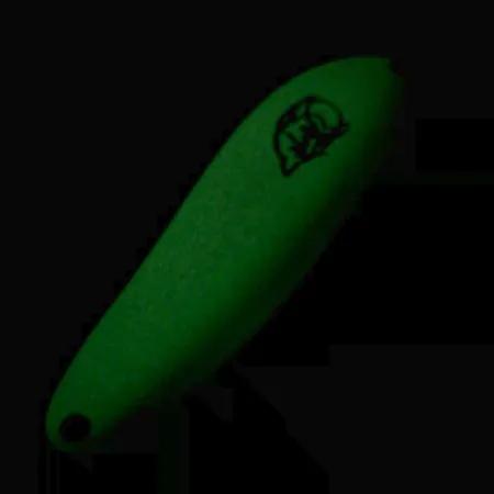 Dardevle Cop-E-Cat 7300 Glow Blizgė, Balta/Žalia, 10g, UV Glow, #6467