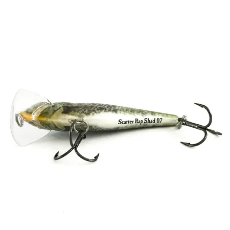 Rapala Scatter Rap Shad SCRS07 Vobleris, BGL Live Bluegill, 7g, #6475