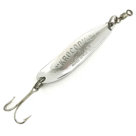 Luhr Jensen Krocodile Die #4 Blizgė, Nikelis/Žalia, 14g, Metimas, #6490