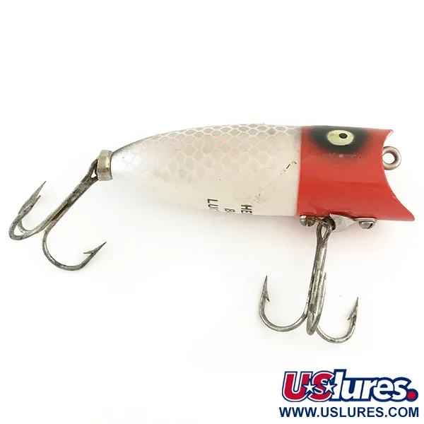 Heddon Baby Lucky 13 Paviršinis Masalas, Raudona/Balta/Sidabrinė, 9g, #6550