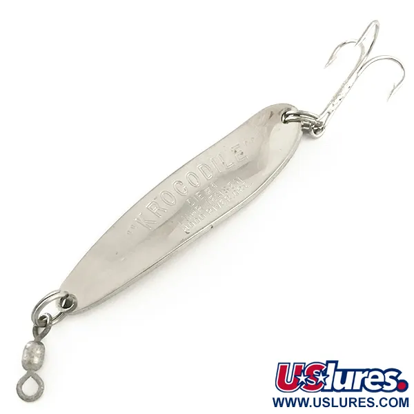 Luhr Jensen Krocodile Die #4 Blizgė, Nikelis/Raudona, 17g, Tolimas metimas, #6554