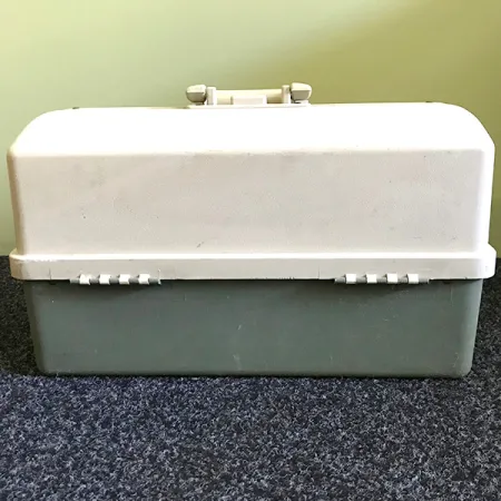 Plano 8600 Vintage Žvejybos Dėžė, Balta/Pilka, 6 Lentynos, #6574