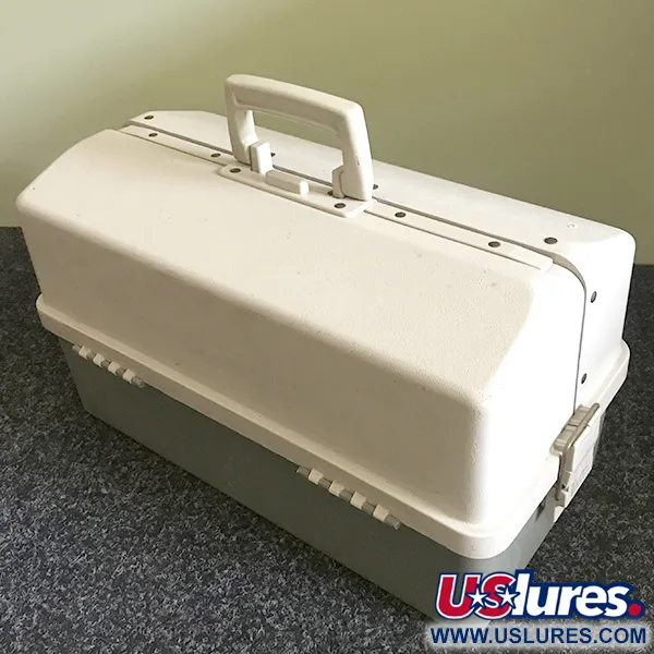 Plano 8600 Vintage Žvejybos Dėžė, Balta/Pilka, 6 Lentynos, #6574