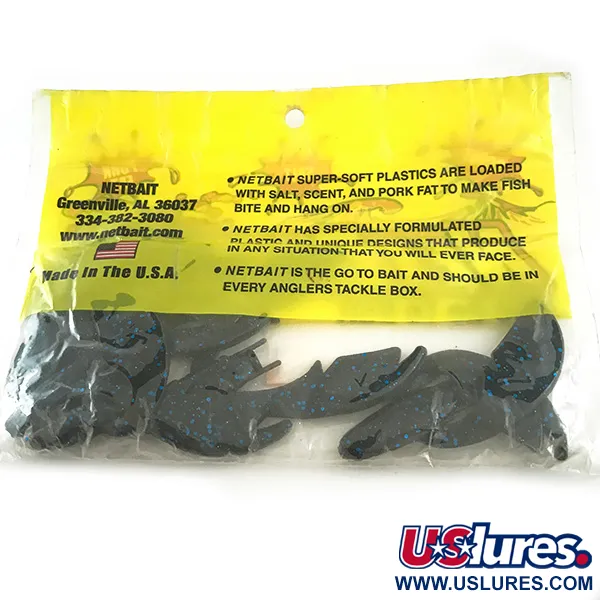 NetBait Paca Chunk guminukas, Black Blue Flk, 7.5cm, trailer, #6594