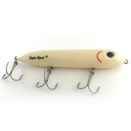 Heddon Super Spook Paviršinis masalas, Baltas, 25g, 3 trišakiai, #6618