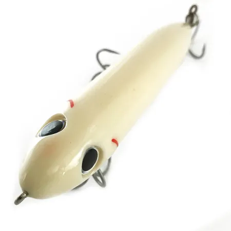 Heddon Super Spook Paviršinis masalas, Baltas, 25g, 3 trišakiai, #6618