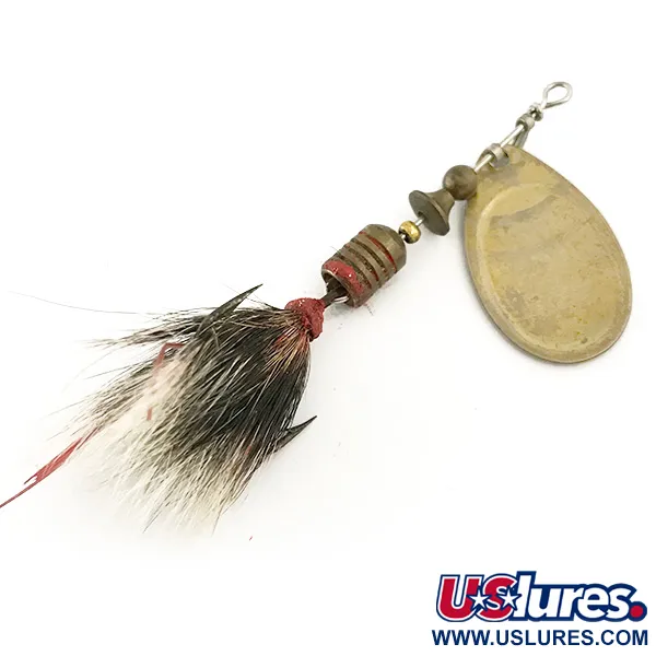 Mepps Aglia 2 dressed 1960s Sukriukė, Žalvaris, 4,7g, Puoštas kablys, #6640