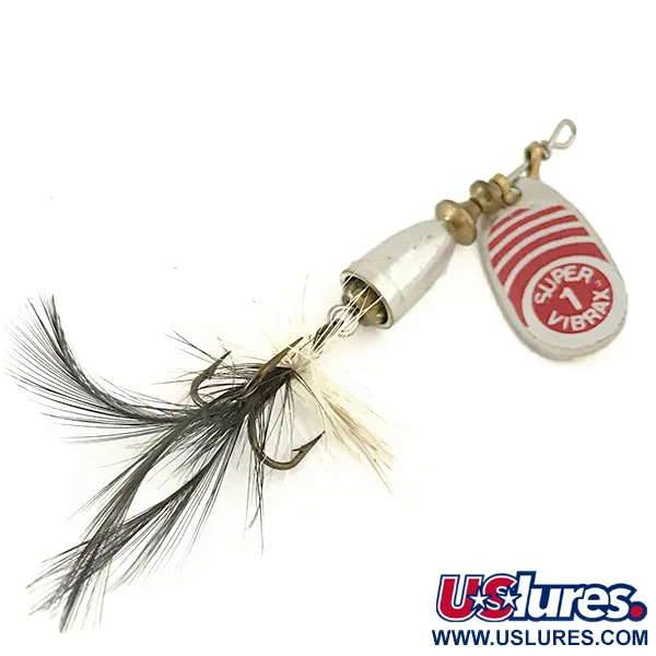 Blue Fox Super Vibrax 1 Sukrė, Sidabras, 4g, Plunksnuotas kablys, #6644