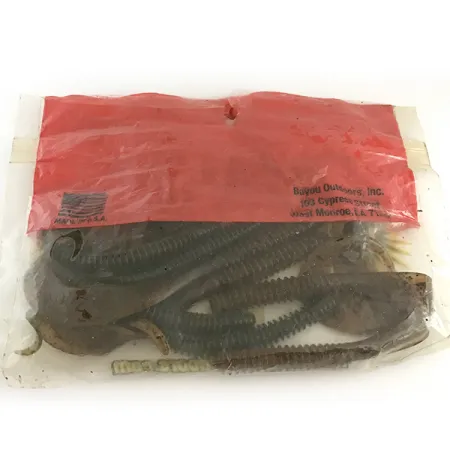 Bayou Outdoors V&M Minkštas Masalas, Green Pumpkin, 10cm, Rievėtas, #6669