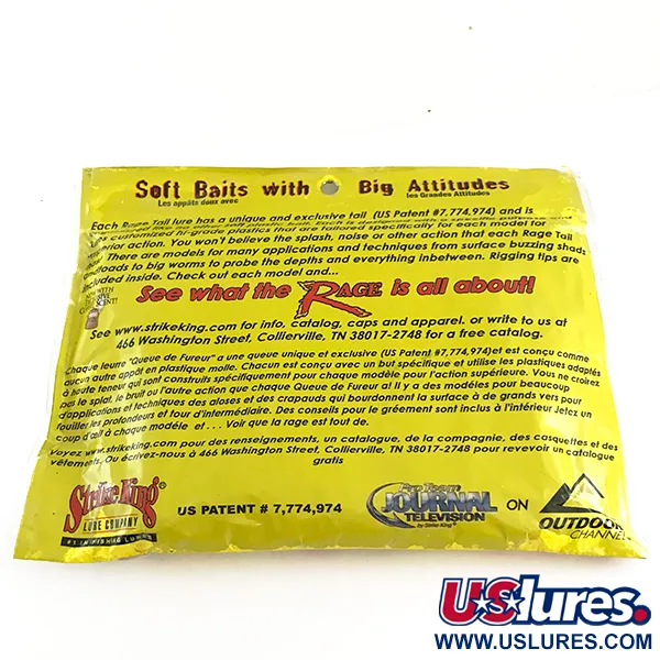 Strike King Rage Tail Rage Craw Minkštas Masalas, Watermelon Meat, 9cm, #6673