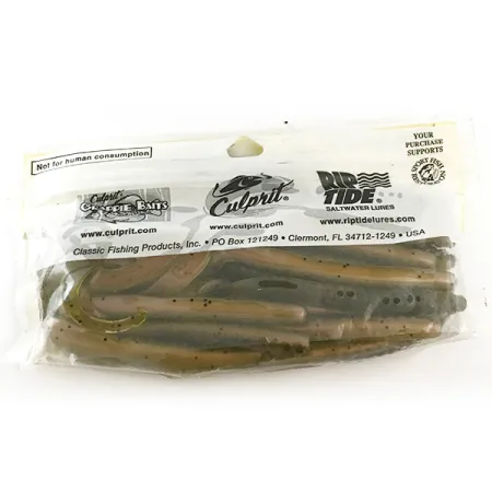 Culprit Original Worm Minkštas Masalas, Green Pumpkin Red, 14cm, #6682