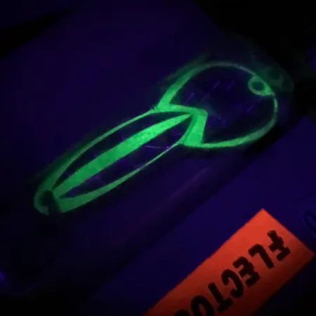 Loco 2 Glen Evans UV Blizgė, Geltona UV, 7g, Flectolite raštas, #6700