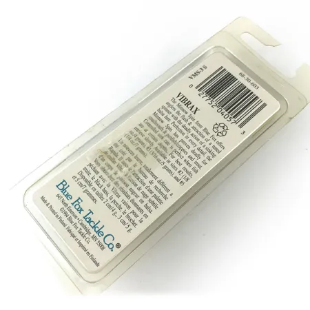 Blue Fox Vibrax Minnow Spin 1 Sukrė, Sidabras, 5g, Suomija, #6717