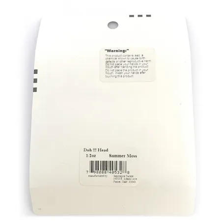 Duh!!! Head kit Offset Galvutės, Black / Green Metallic, 14g, #6721