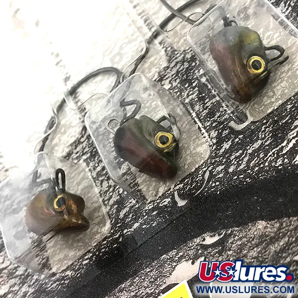 Duh!!! Head Kit Offset Galvutės, Alyvinė / Raudona, 11g, Weedless, #6722