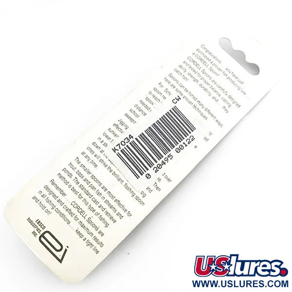 Cotton Cordell CC Spoon Blizgė, Sidabras, 21g, Vertikalus Džigas, #6725