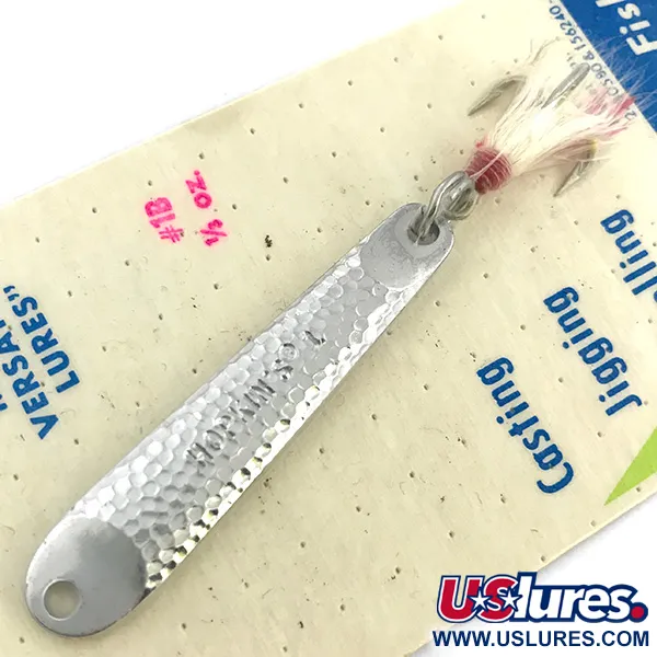 Hopkins s1 - Jig Lure Blizgė, Kaltas nikelis, 11g, Bucktail, #6735