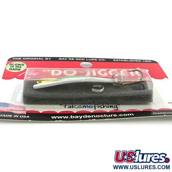 Bay de Noc Do-Jigger 1 Blizgė, White/Green Glow, 5g, Švytinti, #6736