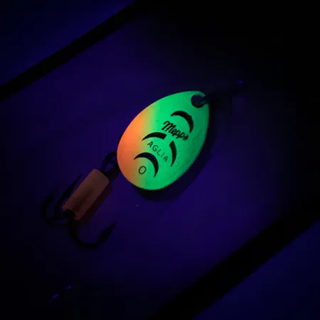 Mepps Aglia 0 Sukrė, Fire Tiger, 2,5g, UV danga, #6744