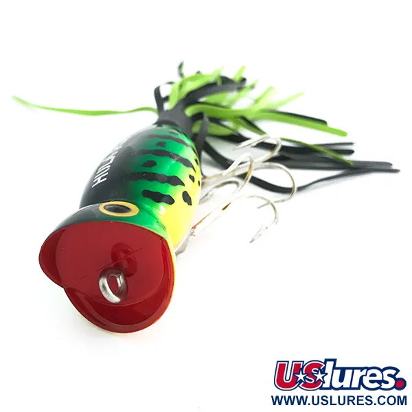 Fred Arbogast Hula Popper Paviršinis Masalas, Fire Tiger, 10g, #6760