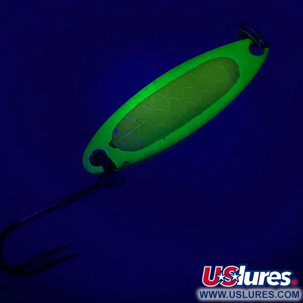 Luhr Jensen Needlefish 1 UV Blizgė, Chartreuse, 2g, UV danga, #6764