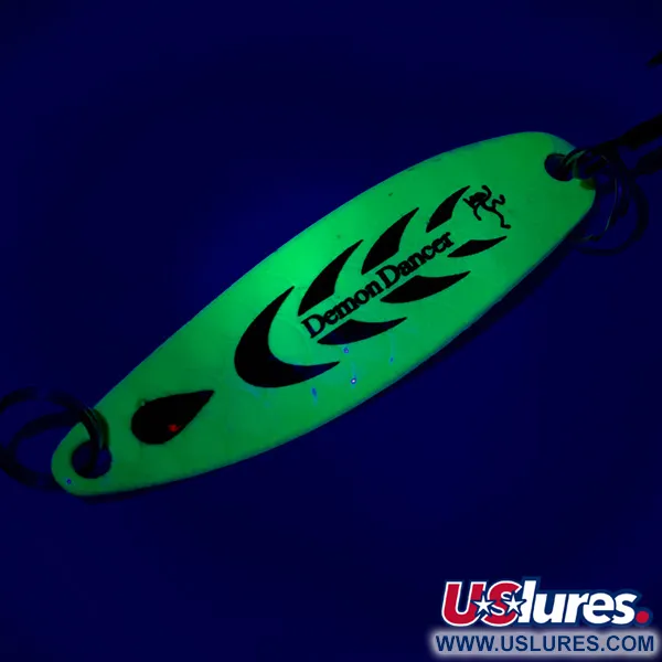 Bass Pro Shops Demon Dancer Blizgė, Chartreuse/Nikeliuota, 7g, UV, #6771