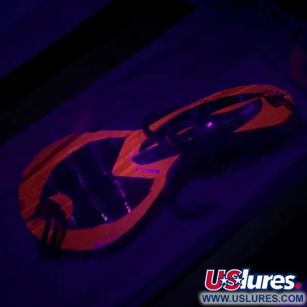 Luhr Jensen Loco 1 UV Vartiklė, Red / Hologram, 4g, UV Glow, #6779