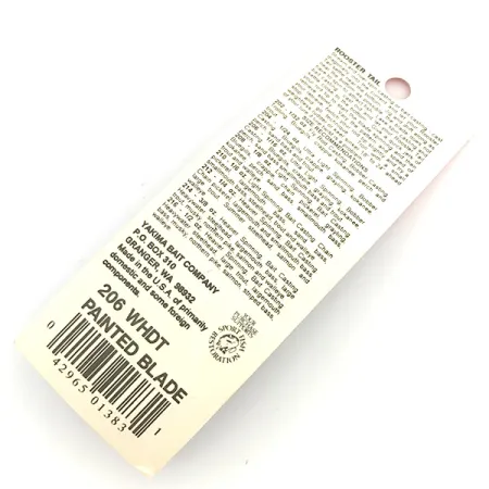 Worden’s Original Rooster Tail Painted Blade Sukrė, Balta, 1,7g, #6792