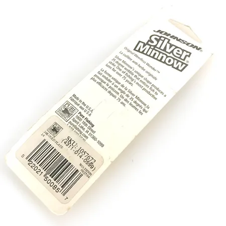 Blizgė Johnson Silver Minnow, Auksinė, 7g, Žolėms atspari, #6798