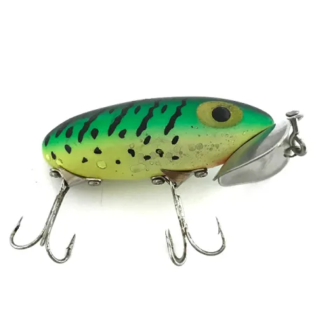 Fred Arbogast Jitterbug Paviršinis masalas, Fire Tiger, 10g, #6808