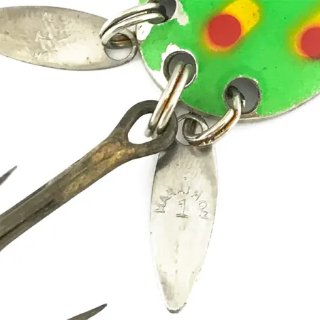 Marathon (with sonic blades) Blizgė, Žalia, 6cm, Švytinti, #6821