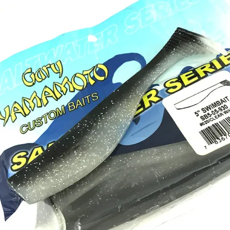 Yamamoto Saltwater series Guminukas, Black/Hologram Belly, 12.7cm, #6830