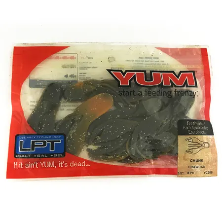 YUM Yum Chunk Minkšti Masalai, Crawdad, 9cm, LPT Technologija, #6835