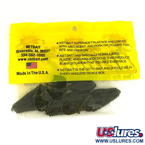 Netbait Kickin B Chunk Masalas, Green Pumpkin, 7.5cm, Trailer, #6836