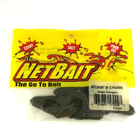 Netbait Kickin B Chunk Masalas, Green Pumpkin, 7.5cm, Trailer, #6836