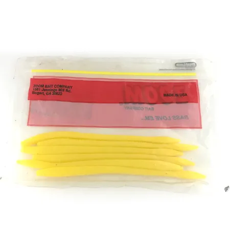 Zoom Finesse Worm minkštas masalas, Yellow, 15cm, Finesse, #6890