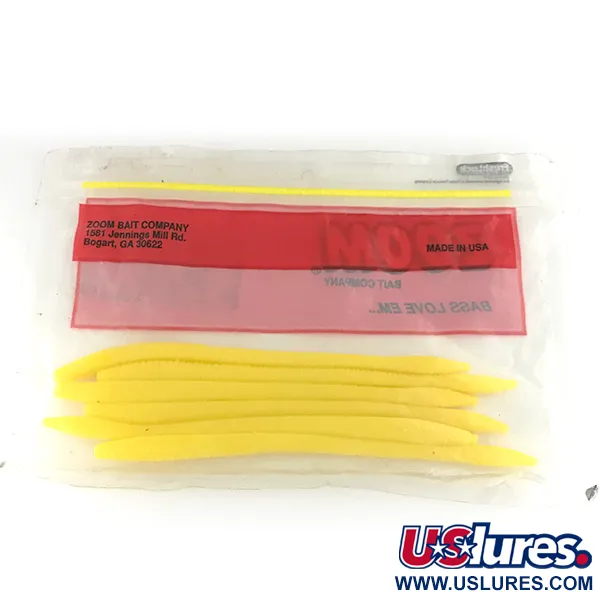 Zoom Finesse Worm minkštas masalas, Yellow, 15cm, Finesse, #6890