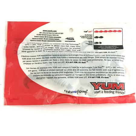 YUM soft bait 8pcs guminukas, Green Pumpkin, 10cm, LPT, #6893