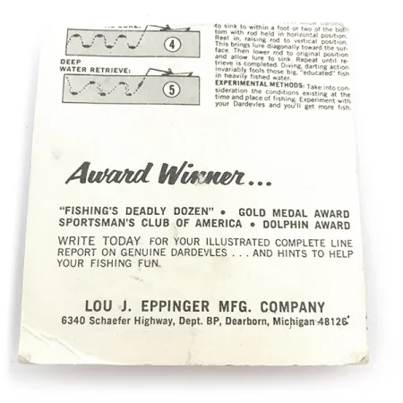 Eppinger Dardevle Midget Blizgė, Raudona/Balta/Nikelis, 5.3g, #816